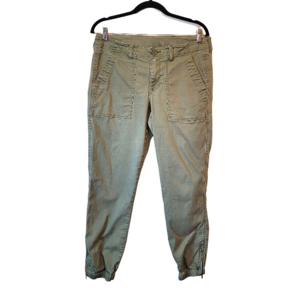 Cabi Women's Olive Green Cargo Jogger Pants Size 8 - Picture 1 of 6